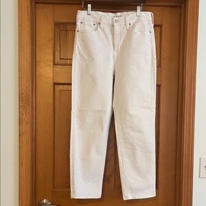JCrew 90s Classic Straight White Jeans